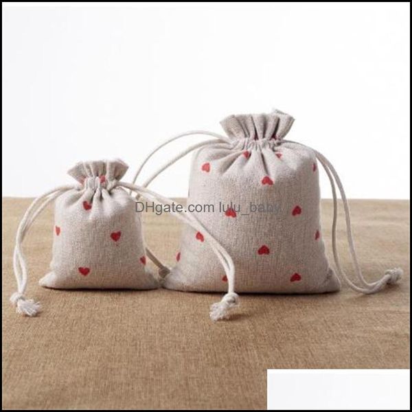 

jewelry pouches bags red heart linen gift bags 9x12cm 10x15cm 13x17cm pack of 50 candy favor sack makeup jewelry pouch 585 lulubaby dh6y3, Pink;blue