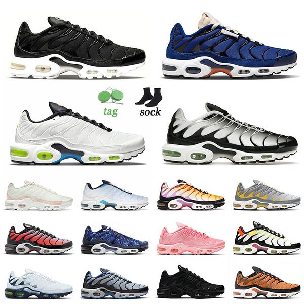 

2022 new arrival plus tn running shoes black white mint green neon club lime blast orange hyper jade air airmaxs max tns men women trainers