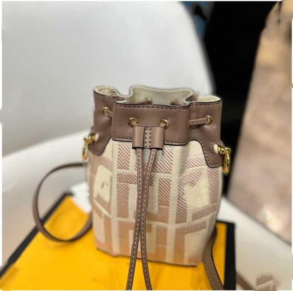 

mon tresor mini bucket bag luxury designer crossbody shoulder bags handbag f lettering print handbags wholesale removable shoulders strap ca