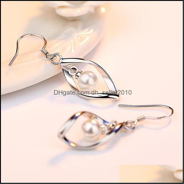 

dangle chandelier nehzy 925 sterling sier earrings jewelry new retro simple heart-shaped hollow freshwate dhseller2010 dhooz, Silver