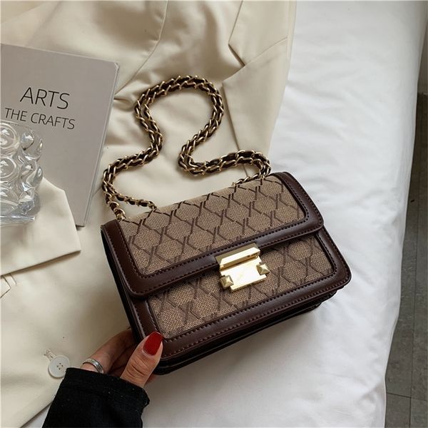 

evening bags embroidery plaid pattern chain crossbody for women female small shoulder ladies purses and handbags luxury designer 220831