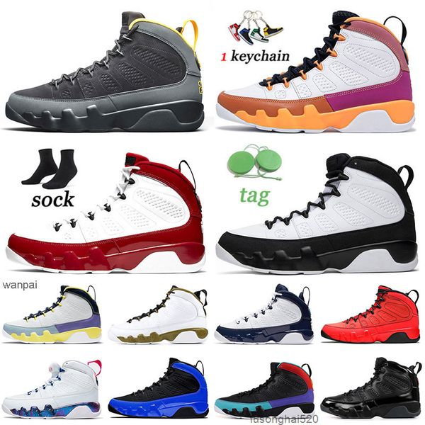

jumpman 9 9s mens basketball shoes men high og university gold change the world sneakers size 40-47 gym red space jam status racer blue unc