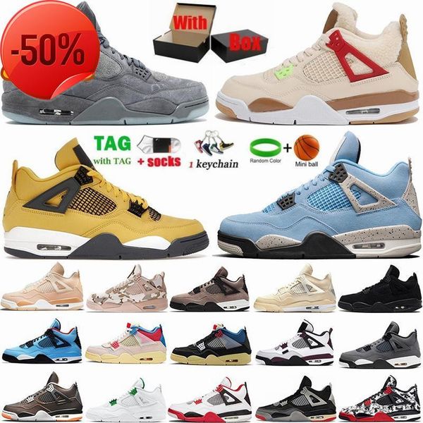 

boots 4 basketball shoes for men women jumpman 4s shimmer white oreo university blue wild things noir black cat fire red thunder taupe haze