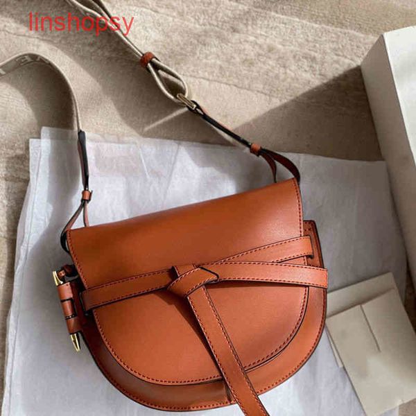 

shoulder bag designer women loews handbags 2022 saddle leather single gate min