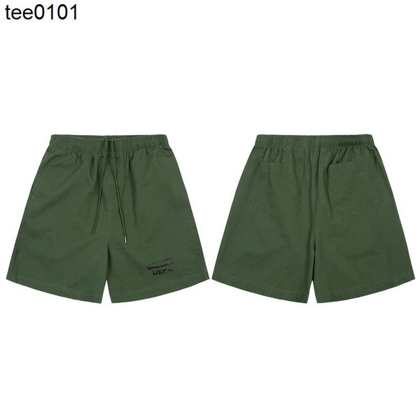 

spring and summer shorts 2022 new gary dept washed military green loose casual men's beach trend, White;black