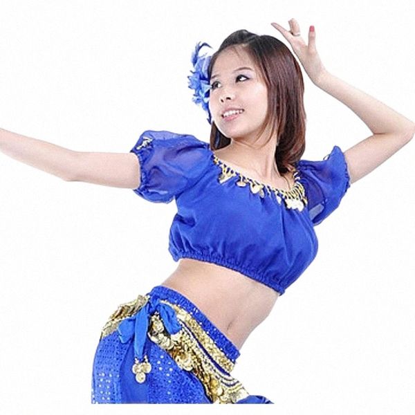 

stage wear belly dance costume lantern blouse bra 13 colors stage wear w1kn#, Black;red