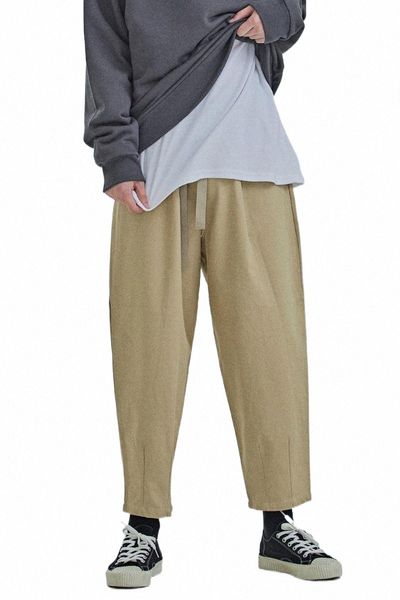 

men's pants men's pants 2022 wide leg summer thin 9% cotton harem large casual loose trendy men q1t1#, Black