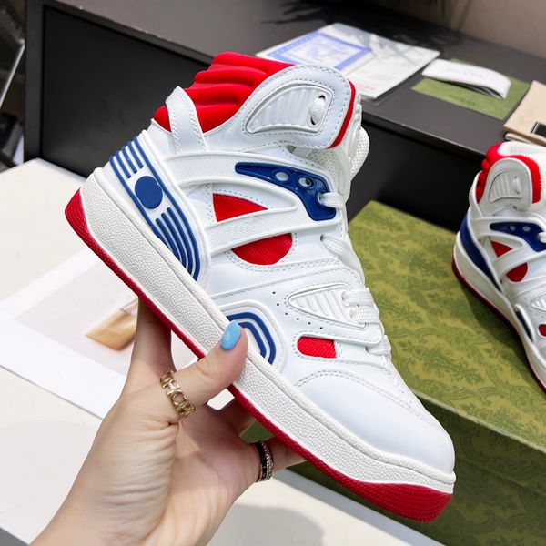 

2022 shoe basket basketball shoes men women white-green-blue black-red-white multi luxury high-sneakers