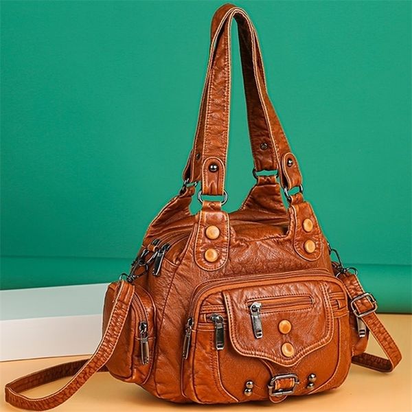

evening bags fashion woman messenger bag luxury soft leather handbags women's designer famous brand women shoulder tote 220831
