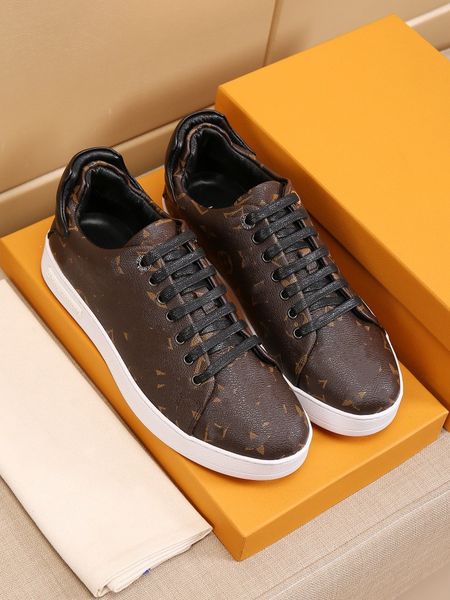 

2022 designer sneakers casual shoes running men's coach driver flats luxury leather racing, Black