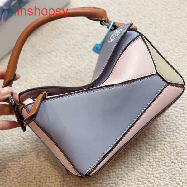 

bags classic loews trend handbags leather mini cow color matching geometric wo
