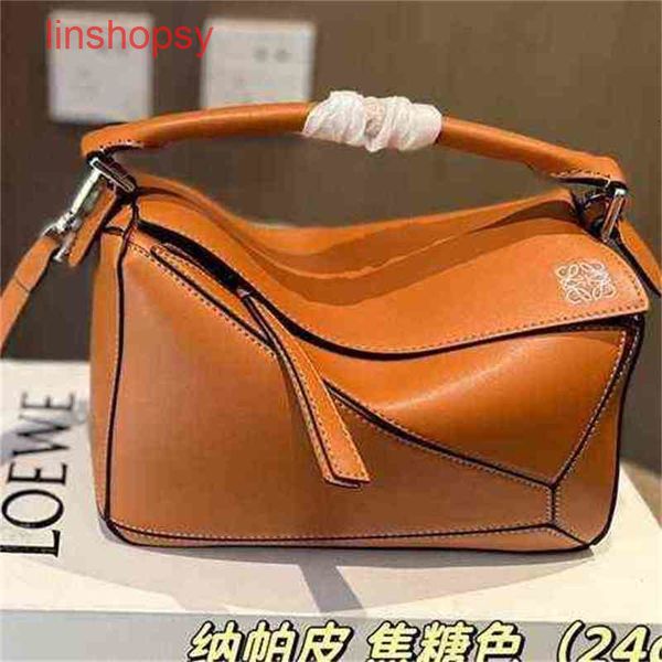 

designer handbag women loewss's bags genuine cow leather geometric puzzle hand