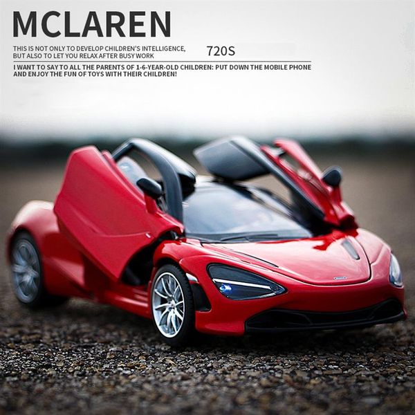 

diecast model cars 132 mclaren 720s spider supercar alloy sports car limited edition metal collection car model childrens birthday gift228w