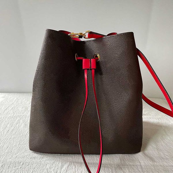 

m44022 designer handbag women bucket bag monograms canvas leather shoulder bags vintage luxury color crossbody drawstring purse