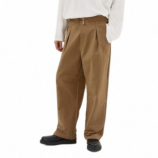 

men's pants men's pants spring summer casual loose and versatile ins fashion brand straight tube large elastic waist me q08w#, Black