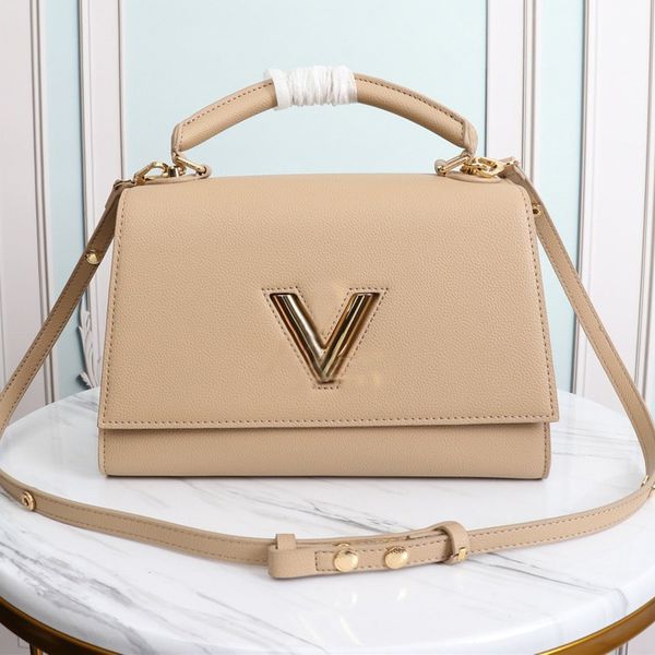 

leather handbag purse women shoulder bag plain calfskin modern style hand bags zipper wallet lady tote bag clutch purse v lock flap