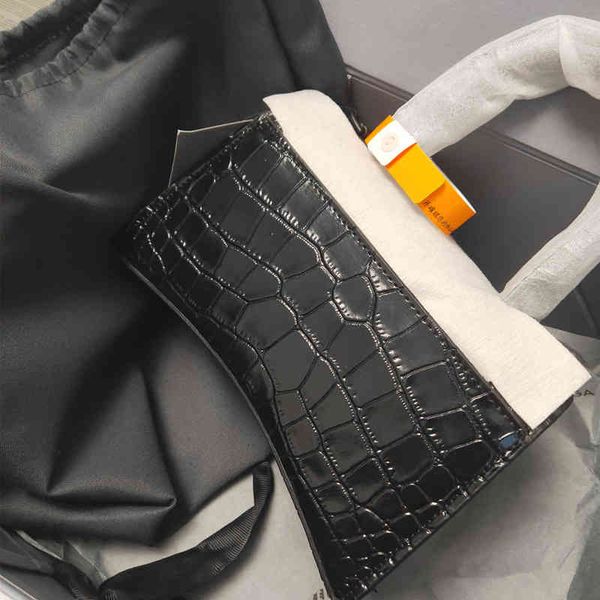 

bag 2022 designer bag crocodile hourglass bag leather handbag fashion small square bags one shoulder makeup women's handbag portable du