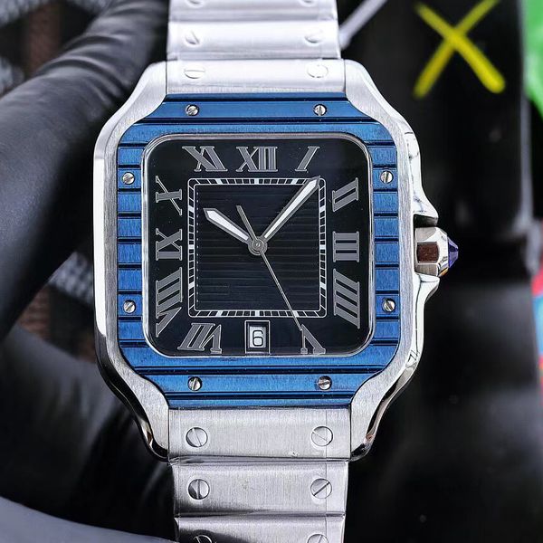 

S19 luxury men's watch Black Dial 38mm 904L montres sapphire glass Roman numerals luminous Waterproof Automatic movement