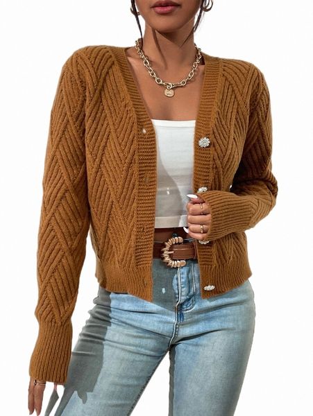

women's sweaters textured button front cardigan d0yk#, White;black