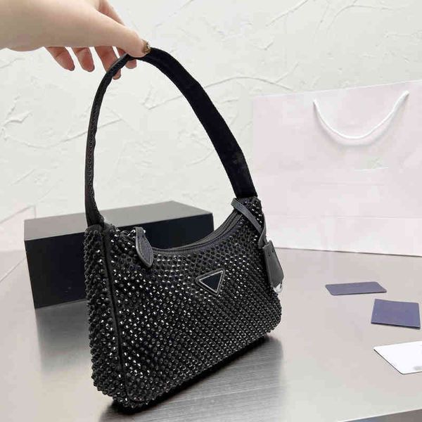 

shoulder bags diamond handbag designer bag shoulder bagss for women chest pack fashion canvas lady purse 220317