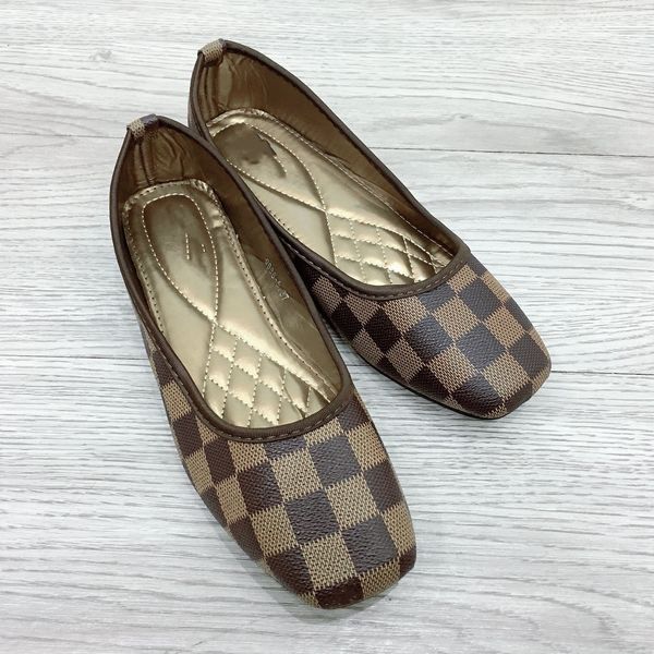 

brown white black checker ballet flat shoes sandal women paris fashion slip on flats casual dress shoe summer fashion lady loafers mules des