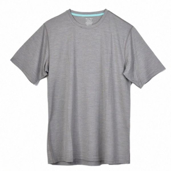 

men's sweaters men's 100% merino wool short out door crew t shirts lightweight athletics summer breathable wicking sleeve base tee, White;black