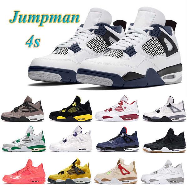 

jumpman 4 4s basketball shoes men women black cat bred mushroom fear pack military black red thunder infrared sneaker mens trainer