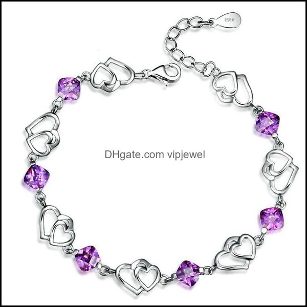 

beaded strands bracelet bangle for women men 925 sterling sier charm bracelets bangles drop delivery 2021 jewelry vipjewel dhpu7, Black