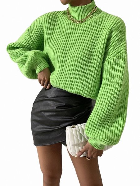 

women's sweaters mock neck drop shoulder sweater g6yj#, White;black
