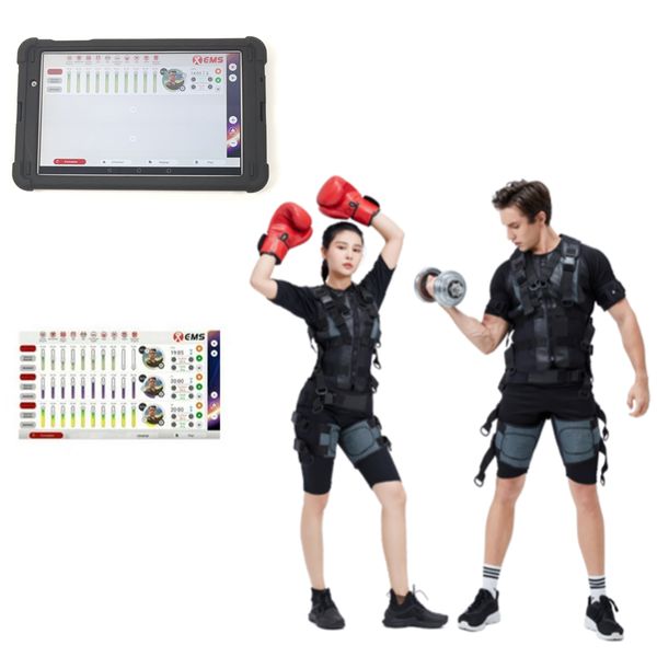 

ems xbody muscle stimulator trainer abs machine body sculpting with shapewear jacket table electronic pads for fitness butt lift