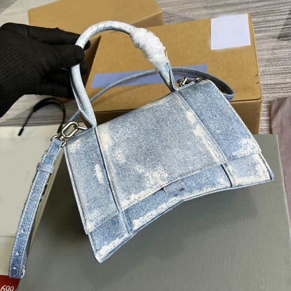 

high crossbody bag denim canvas handbags chain shoulder bags crocodile full skin fashion letter small wallet interior zip pocket