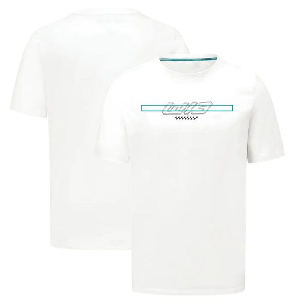 

f1 formula one short sleeve t-shirt 2022 racing suit round neck tee custom plus size style quick-drying material