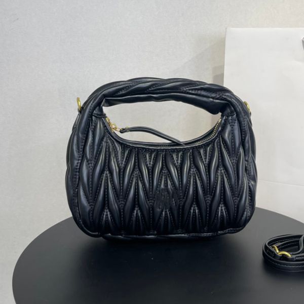 

2022 designer bags women's soft sheep leather messenger bag pleated sheepskin texture shoulder bag handbag fashion all-match