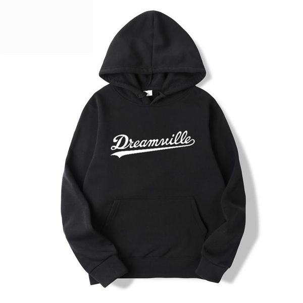 

men's dreamville j cole music song sweatshirts autumn spring hooded hoodies hip hop casual pullovers clothing pullove275u, Black