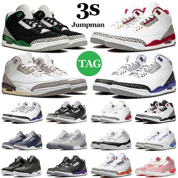 

jumpman 3 3s men basketball shoes cardinal red cement black cat og race true blue a ma maniere jth mens trainers sports sneakers