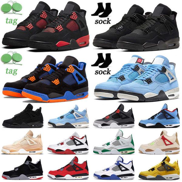 

4 4s men basketball shoes red thunder black cat bred cactus pine green motorsports white oreo mens womens trainers outdoor sports sneakers