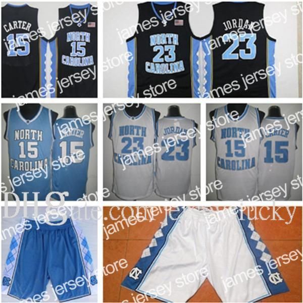 

basketball jerseys unc jersey embroidery shorts north carolina #15 vince carter blue white stitched ncaa college basketball jerseys, Black;red