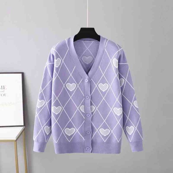 

women's sweaters autumn and winter loose bf lazy wind wear foreign style knitted cardigan love long sleeve sweater coat ba25, White;black
