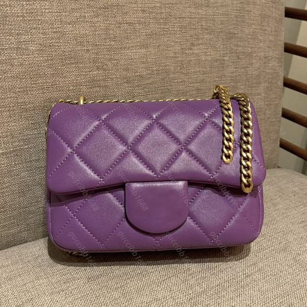 

tier 10a luxury designer square flap bag mini real leather lambskin classic black enamel buckle purse quilted hangbags crossbody shoulder go