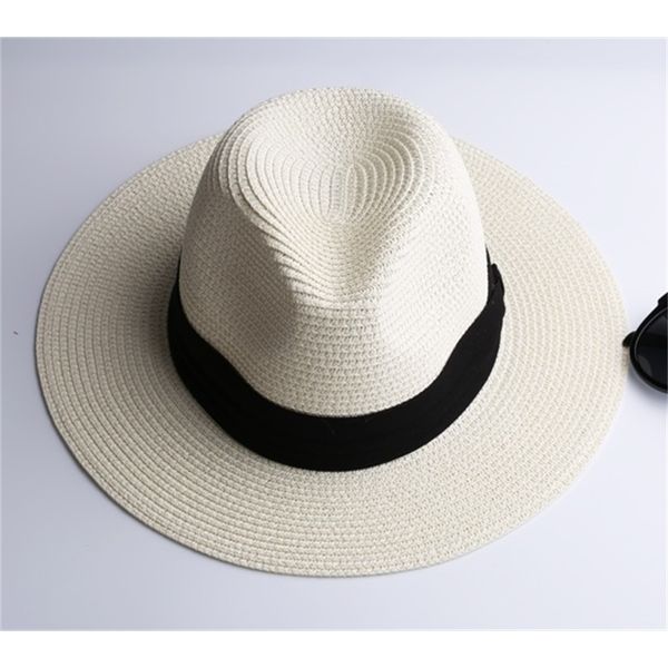 

stingy brim hats solitaire ring wide brim hats lnpbd summer fashion white flat brim wide womens strawhat jazz fedoras sunshading beach cap s, Blue;gray