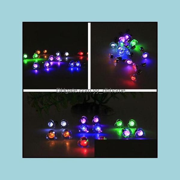 

stud stud earrings wholesale fashion up cz studs flashing blinking stainless steel earring for party channel drop delivery 20 yydhhome dhcmr, Golden;silver
