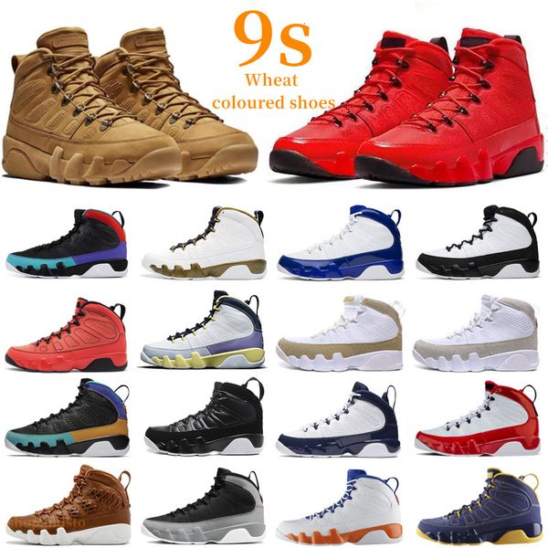 

2023 men basketball shoes 9s jumpman 9 change the world university gold red blue unc bred statue mens trainers sports sneakers