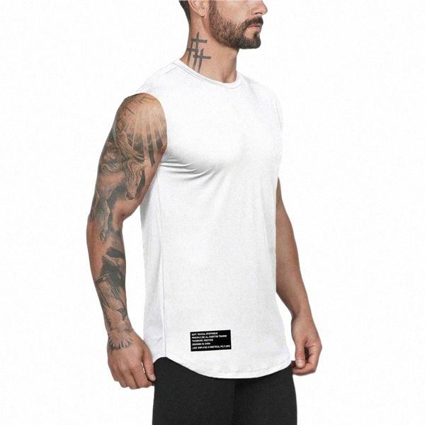 

men' tank men' tank workout mens sports sleeveless o-neck vest fashion casual musculation gym comfortable breathable fitness, White;black