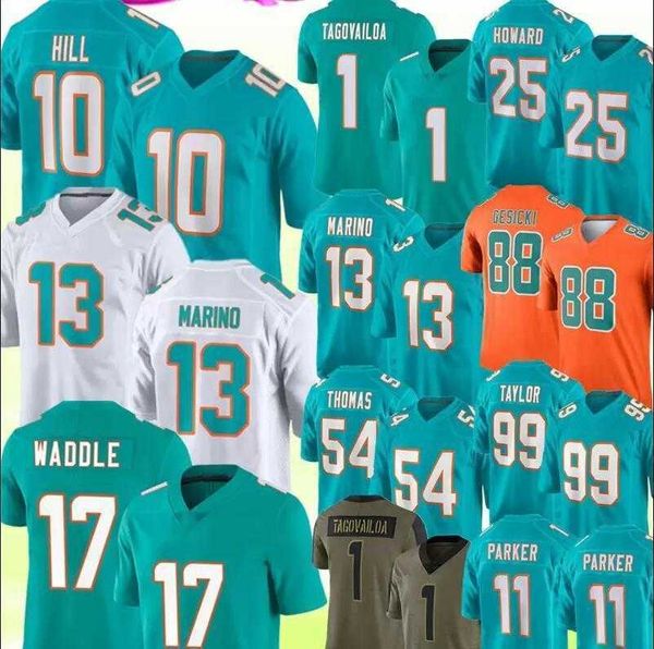 

tyreek hill jersey custom miami''dolphins''mens tua tagovailoa jaylen waddle dan marino devante parker football jerseys
