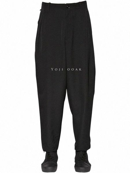 

men's pants men's pants wool apron removable trousers casual d1fi#, Black