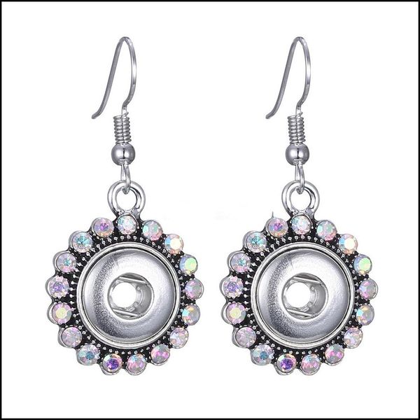

dangle chandelier bohemian noosa 12mm ginger snap dangle earring jewelry fashion sier crystal snaps button chunks drop earrings wome dhfyj, Silver