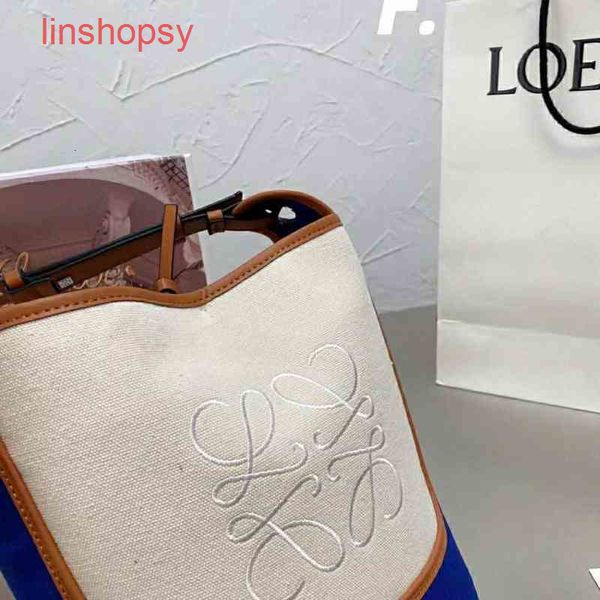 

designer handbag women loewss's bags canvas bucket versatile commuter white-co