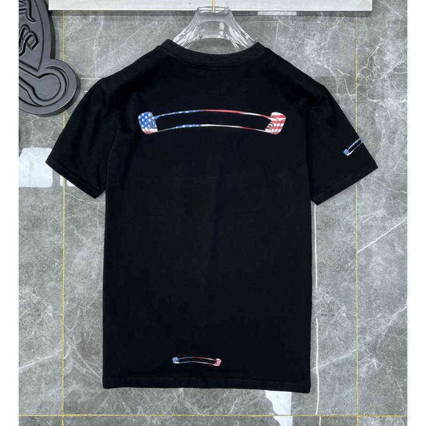 

shirt 2022 designer t shirts chromeehs ch cotton print hiphop men and women shirt casual loose short sleeve shirts oversize shirt vest 4b0z, White;black