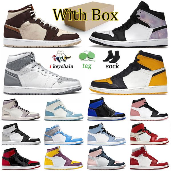 

jumpman 1 basketball shoes yellow toe j1 stealth 1s chicago reimagined offs white stage haze unc sneakers men trainers sports women zen mast