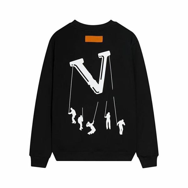 

designer mens hoodies blended hooded pocket fabric sweater hoodie autumn and winter size m-5xl, Black